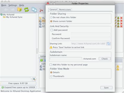 4shared desktop application.